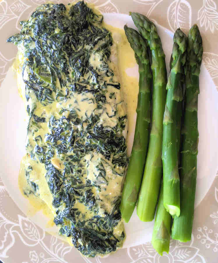 Sea Bass With Spinach Recipe Cuisine Fiend